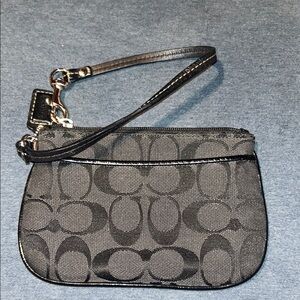 Coach Black Wristlet